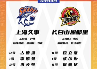 天津津门虎 今日首发！
